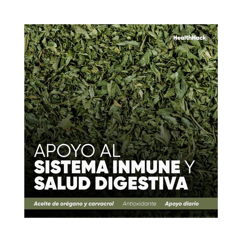 Aceite de Orégano 100% Natural Health Hack con Carvacrol y
