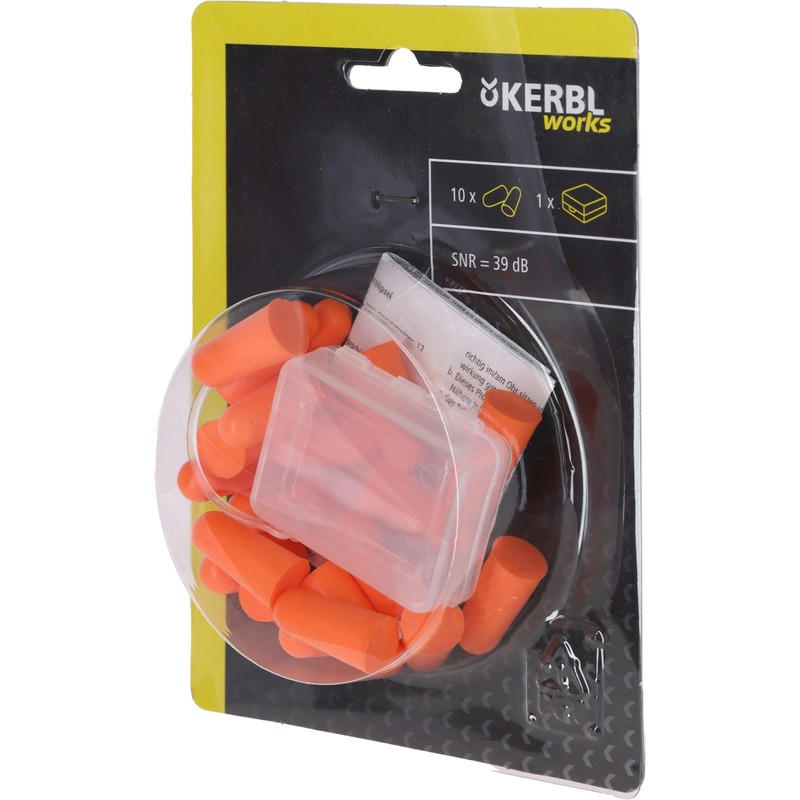 Kerbl Ear Plugs 10 Pairs & Box in Blister Pack,
