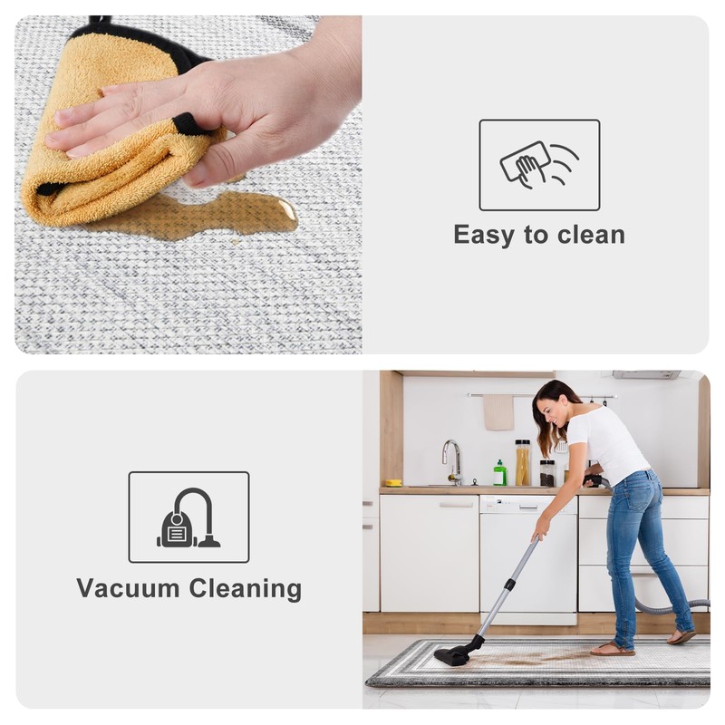 KIMODE Anti Fatigue Kitchen Mats for Floor 2 Piece, Cushioned