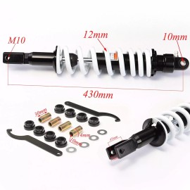 Unbranded/Generic 430mm Rear Shock Absorber For 150cc 200cc Dirt Bike ATV Motorcycle Off Road Cart