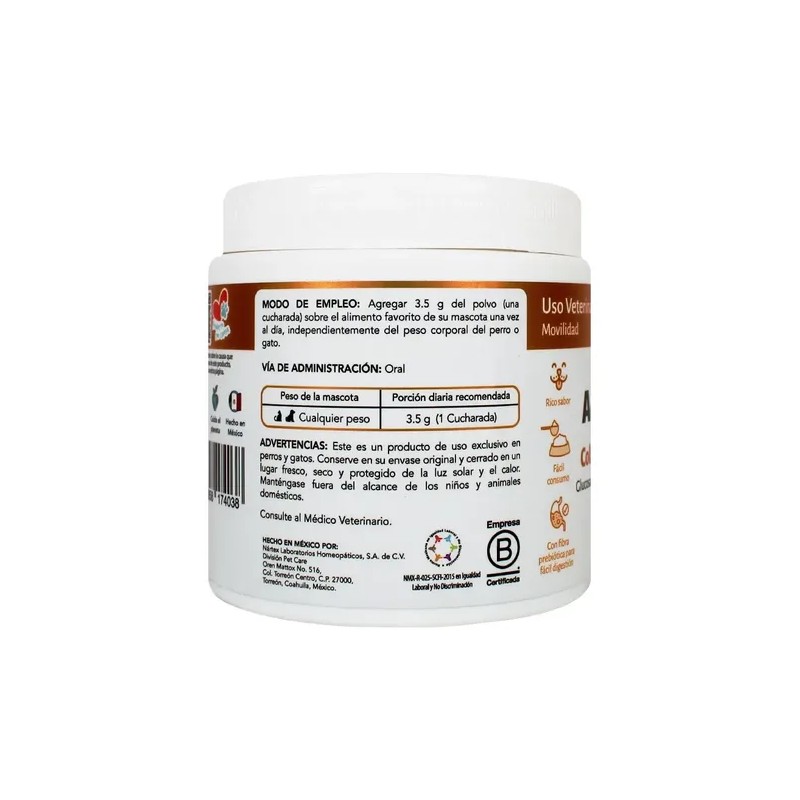 Suplemento Alimenticio Para Perros/gatos Con Colágeno 70g