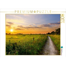 Premium Textile Canvas 45 x 30 cm Sunset at Funnix