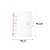 Clear Binder Cover A7 6 Holes PVC M6 Notebook Shell