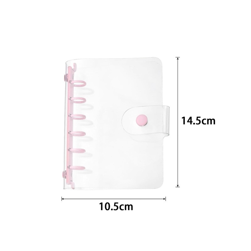 Clear Binder Cover A7 6 Holes PVC M6 Notebook Shell