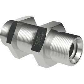 VOSS 137202066 Straight Bulkhead Fitting, SV 15-L (Pack of 2)