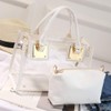 Rullar Women's 2 Pieces Small Clear Shoulder Bag Set Shoulder