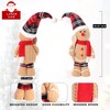 22 Inch Large Size Christmas Gingerbread Plush,2PCS Gingerbread Man Christmas