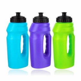Water Bottle Large Non Toxic Sports Plastic Drinking Bottle with handle Leak proof Design Triton Drinks Bottle Bpa Free For Gym Cycling Camping Running Travel And Sports 700ml 1PC (GREEN)