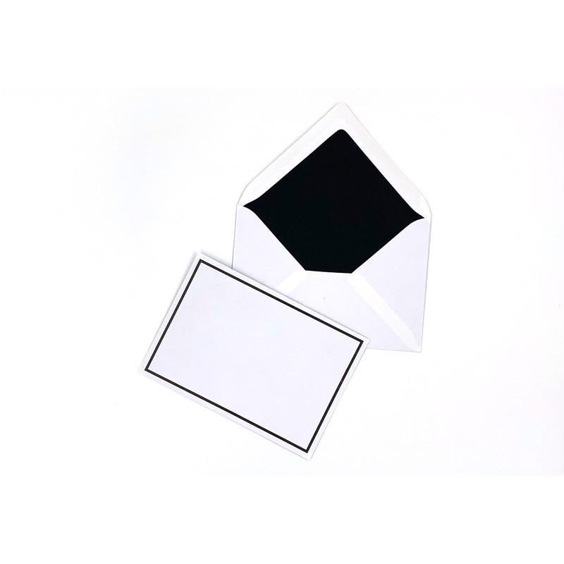 25 Mourning Envelopes, C5 225 x 157 mm, with Black