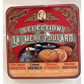 La Mère Poulard French Butter Cookies, 4 Flavors 26.45oz