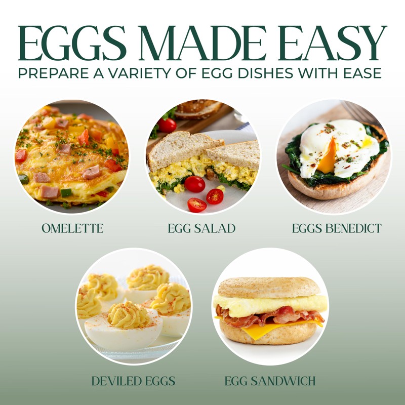 COOK WITH COLOR 350W Electric Double Layer Egg Cooker -