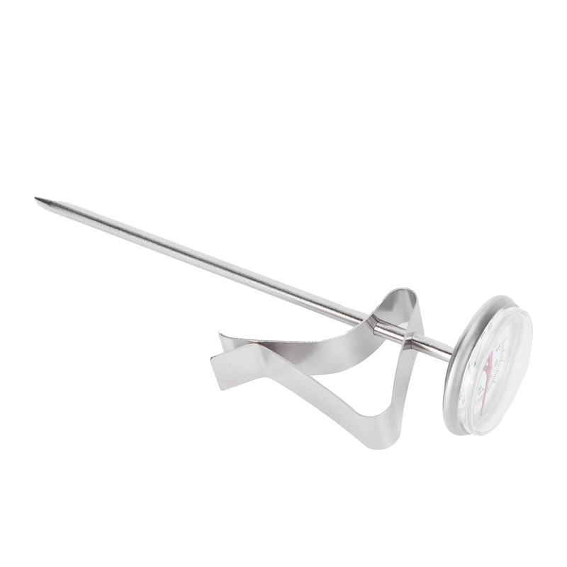 Coffee Thermometer Milk Frothing Dial Pointer Temperature Meter with Hook