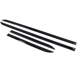 L2R Glossy Black Exterior Side Door Body Molding Bump Protector Edge Stripe Decorative Cover Trim 4pcs for Toyota RAV4 2019 2020 2021 2022 2023 2024