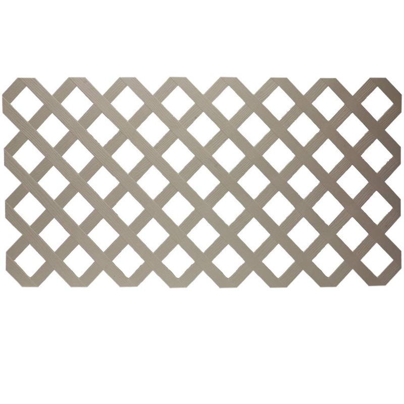 White Plastic Lattice Fence (48 in.) for Use with Fanta-Sea