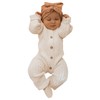 Aoswep - Lovely Solid Color Baby Long Sleeve Jumpsuit baby
