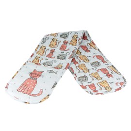 SPOTTED DOG GIFT COMPANY Cat Oven Gloves Heat Resistant Double Oven Gloves, Mitts Potholder for Cooking & Baking, Kitchen Accessories Gifts for Cat Lovers Women Men