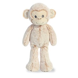 Aurora® Adorable Cuddlers™ Marlow Monkey™ Baby Stuffed Animal - Security and Sleep Aid for Kids and Babies - Perfect for Baby Showers and Nursery Decorations - Brown 13.5 Inches