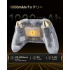 EasySMX D05 PC コントローラー、充電ドック、RGBバックライト、ワイヤレスコントローラー、Switch ジョイコン、PC/Switch/iOS/Android/Steam Deck用ゲームパッド、ホール効果トリガー付き、ジョイスティック/1000mAhバッテリー（‌白）