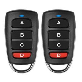 2 PCS 433.92 MHz Garage Door Opener Remote, JKZTJOF 4 Channel Universal Garage Door Remote for Most Manufacturers Gadgets, Car, Home and Garage