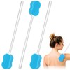 Norme 3 Pcs 22.4 Inch Long Handle Back Bath Sponge