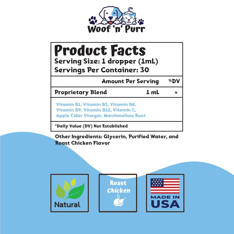 Cat Multivitamin - Promotes Healthy Skin & Coat, Joint Support,