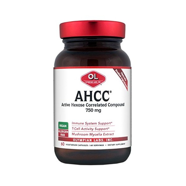 Olympian Labs - Ahcc-750mg, 750 mg, 60 capsules