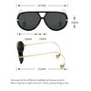 Willochra - Gafas de sol vintage de gran tamaño para