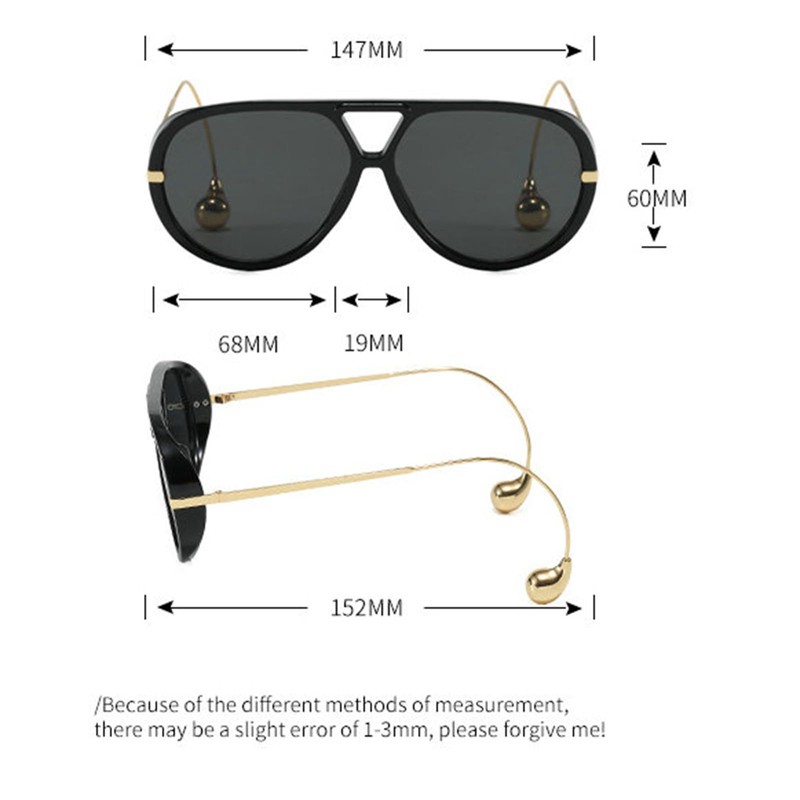 Willochra - Gafas de sol vintage de gran tamaño para