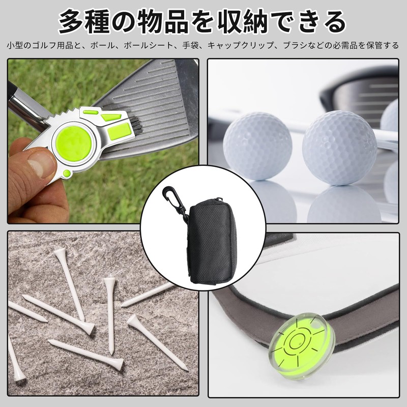 kasanidika Golf Ball Case, Golf Ball Pouch, 2-Pack Golf Ball