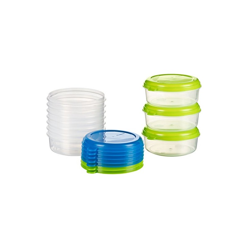 Kigima Freezer Containers 6 x 1 L Square Green &