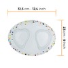 SOSPIRI VENEZIA Murano Style Oval Glass Plate with Two Heart