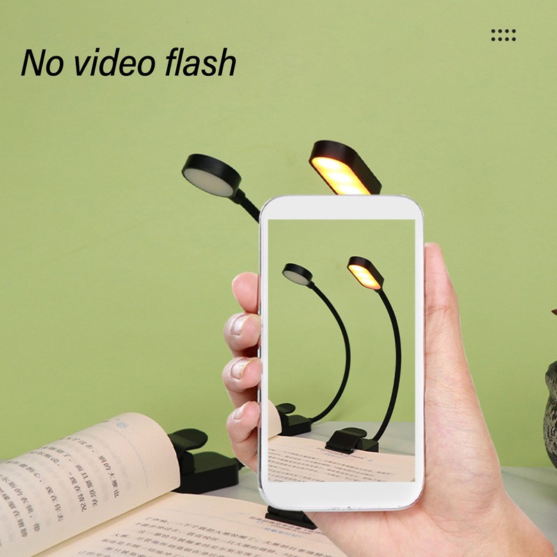Book Light Small Lightweight Vertical Head Clip On Reading Light