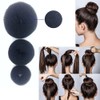 4 Pcs Ring Style Donut Bun Shaper with 20 Hair