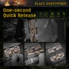 Black Gunpowder Magnetic Quick Release Buckle One-Handed Operation DIY (Coyote
