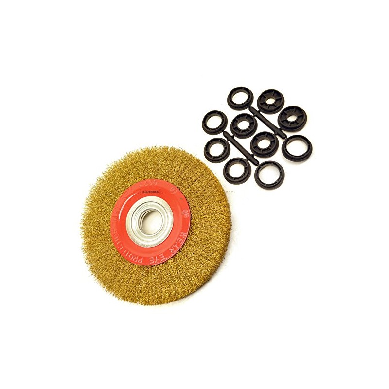 200mm 8" Steel Wire Wheel/Brush Adapters 6" and 8" Bench