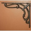 4- Decorative Cast Iron Shelf Bracket, Victorian Scroll Design, Corbels,