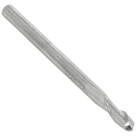 Alpen 752500250100 Solid Carbide Ball Nose End Mills, K 2, 5mm, Grey