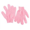 TOVINANNA 5-finger Shower Gloves Exfoliating Scrubber Body Scrub Mitts Nylon