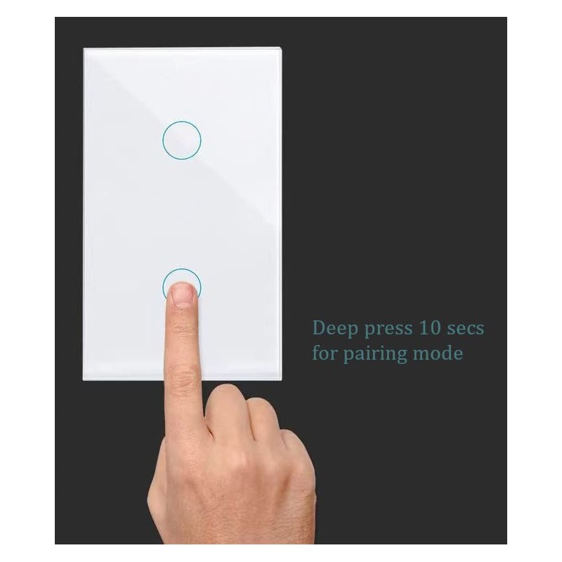 Zigbee Touch Smart Switch, Compatible with Alexa, Google Home, Hubitat,