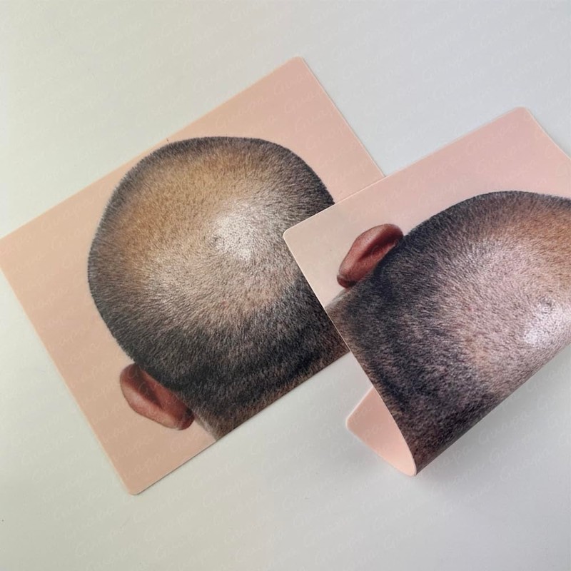 3PCS/Pack Scalp Micropigmentation Practice Skin – Printed SMP Tattoo Training