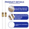 Innfeeltech 100 Pcs 1/4W 5% Tolerance 100K Ohm Carbon Film