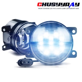CHUSYYRAY Fit Toyota Highlander 2014-2020 Front Bumper LED Fog Lights Lamp Left&Right Side