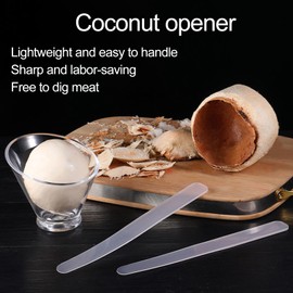 1Pc White Coconut Opener,Coconut Meat Scraper,Soft and Flexible Coconut Egg Tools Kitchen Utensils and Gadgets for Coconut Lovers Melon Ballers, Kitchen Utensils and Gadgets