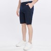 Xact Premium Men's Linen Blend Chino Shorts, navy
