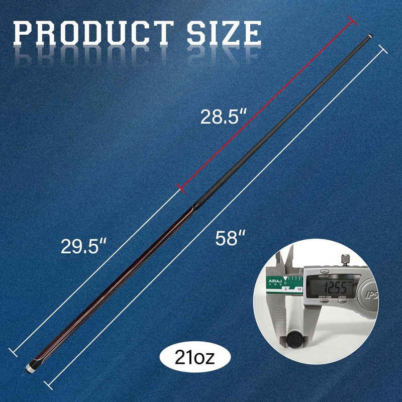 MoyanSuper Carbon Fiber Pool Cue Stick Low Deflection Shaft Professional