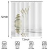 Escerleent Zen Stone Shower Curtains Set for Bathroom - Waterproof