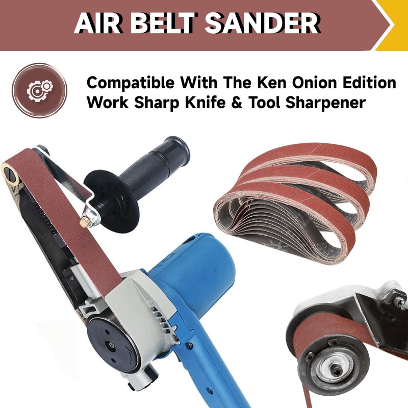 STEBRUAM 12PCS Sanding Belt 30 x 533 mm 100 Grit