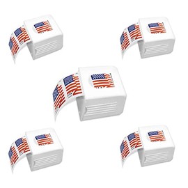 NXILONG Pack of 5 Postage Stamp Dispenser for Roll of 100 Stamps,Stamp Roll Holder for Coil of Stamps, Stamps Dispenser for Desk Table | Organizer for Home Office Supplies