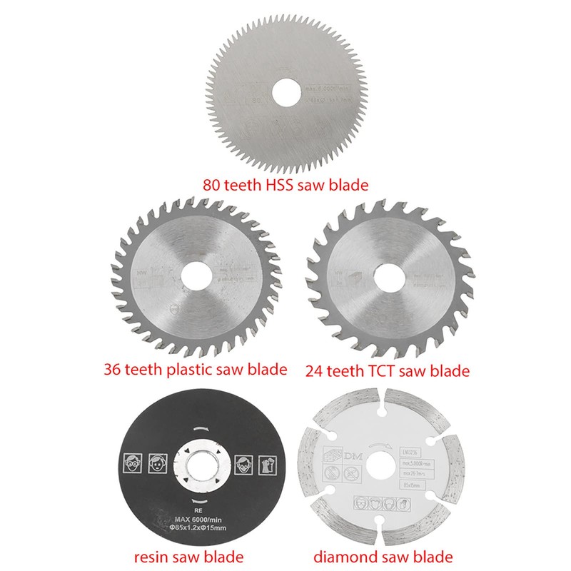 Acouto Circular Saw Blade 5pcs Mini Carbide Circular Saw Blades