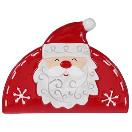 Cabilock Ceramic Santa Claus Christmas Napkin Holder Christmas Red Gnome Tissue Dispenser Towel Paper Storage Organiser Desk Napkin Stand Stand For